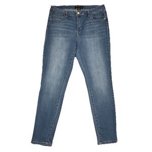 Catherine Malandrino Skinny Jeans Womens 14 Blue Denim Stretch Measure 32 x 27.5